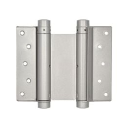 Double Action Steel Spring Hinges 125mm Grey - By Frelan Hardware - HG3005-5GY