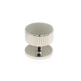 Polished Nickel Judd Cabinet Knob - 38mm (Plain)