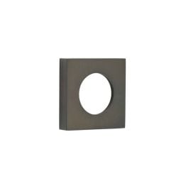 Burlington Square Plain Outer Rose Dark Bronze - By Frelan Hardware - BUR150DB