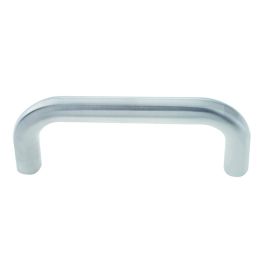 Stainless Steel 19mm D Shape Pull Handles Grade 304 B/T Fixing 150x19mm Satin Stainless Steel - By Frelan Hardware - JSS119A