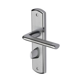 Sorrento Door Handle for Bathroom Lena Design Apollo finish