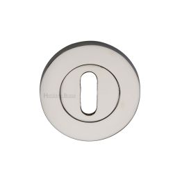 Heritage Brass Key Escutcheon Polished Nickel finish