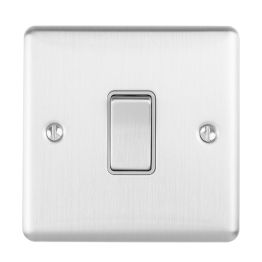 Eurolite Enhance Decorative Intermediate Switch Satin Stainless Steel