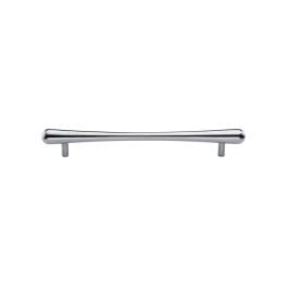 Heritage Brass Cabinet Pull T-Bar Raindrop Design 128mm CTC Satin Chrome Finish