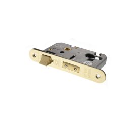 Atlantic Euro Radius Corner Sashlock [CE] 2.5" - Polished Brass
