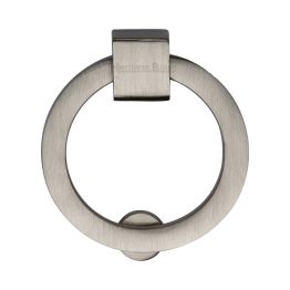 Heritage Brass Round Drop Pull Satin Nickel finish