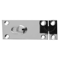 Jedo Bathroom Slide Bolts 63x25mm Polished Chrome - By Frelan Hardware - J1414PC