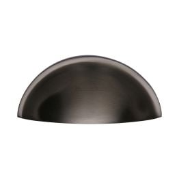 Heritage Brass Drawer Pull Half Moon Design 57mm CTC Matt Bronze Finish