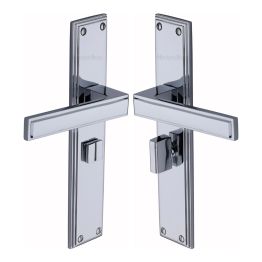 Heritage Brass Atlantis Long Bathroom set Polished Chrome finish