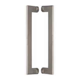 Heritage Brass Back to Back Door Pull Handle Apollo Design 307mm Satin Nickel Finish