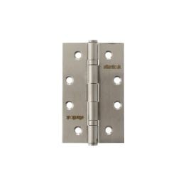 Atlantic Slim Knuckle Ball Bearing Hinges 4" x 2.5" x 2.5mm - Satin Stainless Steel (Pair)
