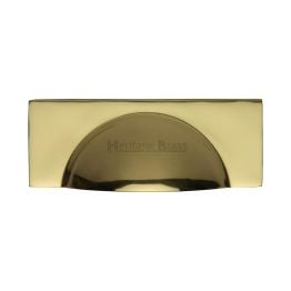 Heritage Brass Drawer Pull Hampshire Design 57mm CTC Polished Brass Finish