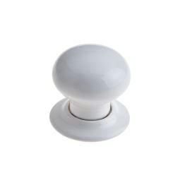 Jedo Porcelain Mortice Door Knobs White - By Frelan Hardware - JC10