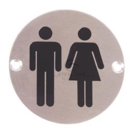 Steel Line Unisex Symbol Satin Stainless Steel finish