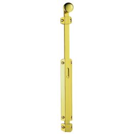 Surface Bolt - Extended 355mm - Polished Brass