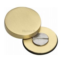 Heritage Brass Bolt Cover to conceal metal fasteners Satin Brass finish