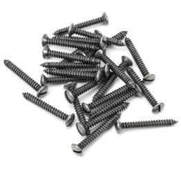 Pewter 10x1½" Round Head Screws (25)