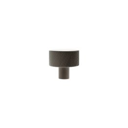Millhouse Brass Paddington Spiral Round Cabinet Knob Handle - Urban Dark Bronze
