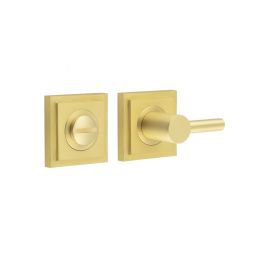 Burlington Easy Turn & Release Square Stepped Rose Satin Brass - By Frelan Hardware - BUR-82SB-152SB