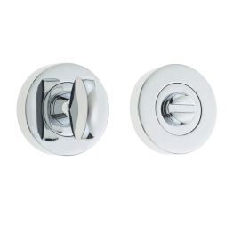Jedo Designer Turns & Releases 35mm Round Rose no Indicator 38x8mm Polished Chrome - By Frelan Hardware - JV2777PC
