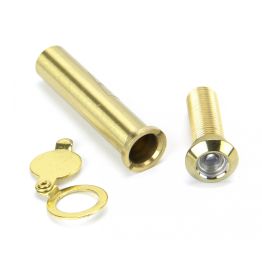 Lacquered Brass Door Viewer 180° (55-75mm Door)