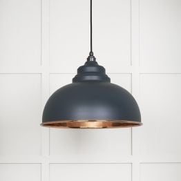 Smooth Copper Harborne Pendant in Soot