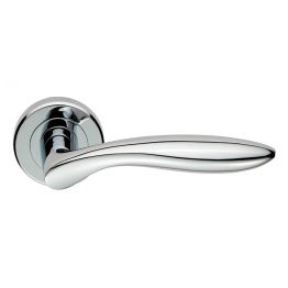 Serozzetta Shark Lever On Rose  - Polished Chrome