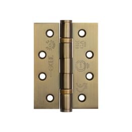 Certifire Stainless Steel Grade 13 Ball Bearing Hinges 102x76x3mm Antique Brass - By Frelan Hardware - J9500AB