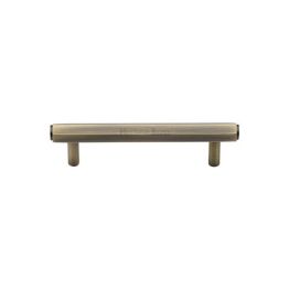 Heritage Brass Cabinet Pull Hexagon Design 96mm CTC Antique Brass finish
