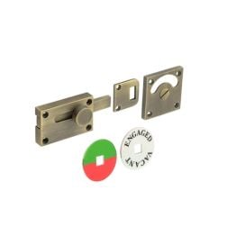 Burlington Indicator Lock Antique Brass - By Frelan Hardware - BUR2552AB