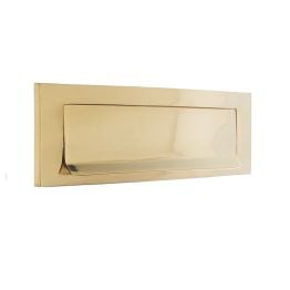 Jedo Gravity Letterplates Polished Brass - By Frelan Hardware - JV16PB