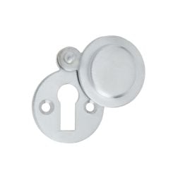 Jedo Round Covered Escutcheon 32mm Satin Chrome - By Frelan Hardware - JV42SC