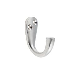 Jedo Single Robe Hooks 44mm Satin Nickel - By Frelan Hardware - JV61SN