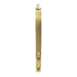 Lever Action Flush Bolt 254mm - Polished Brass