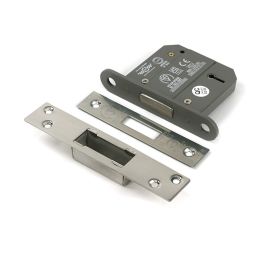 Polished SS 3" 5 Lever BS Dead Lock KA