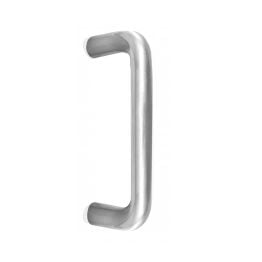 Stainless Steel 22mm D Shape Pull handles Grade 304 225x22mm Satin Stainless Steel - By Frelan Hardware - JSS122A