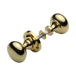 Heritage Brass Victoria Rim Knob Polished Brass finish