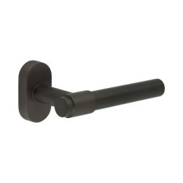 CR-103 Dark Bronze Multi Point Oval Rose Door Handle - By Frelan Hardware - CR-103C4DB