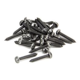 Pewter 8 x 1" Round Head Screws (25)