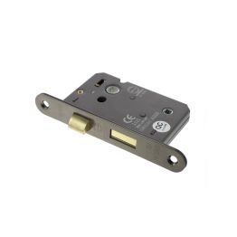Atlantic Radius Corner Bathroom Lock [CE] 2.5" - Urban Bronze