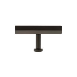 Millhouse Brass Pennington Hexagonal T-Bar Cabinet Knob Handle - Urban Dark Bronze