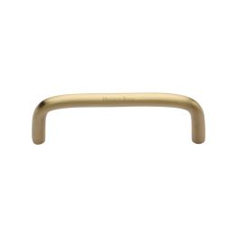 Heritage Brass Cabinet Pull Wire Design 96mm CTC Satin Brass Finish