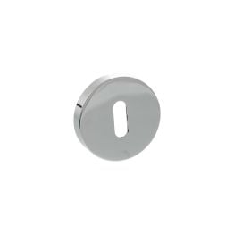 Senza Pari Key Escutcheons on Minimal Round Rose - Polished Chrome