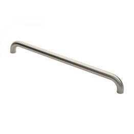 30mm D Pull Handles 600mm Centres - Satin Stainless Steel