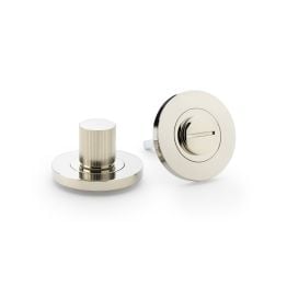 Alexander & Wilks - Reeded Thumbturn and Release - PVD Polished Nickel