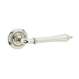 Camille Dooor Handle on Rose Polished Nickel - By Frelan Hardware - JV651PN