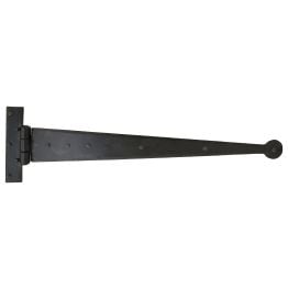 Black 22" Penny End T Hinge (pair)