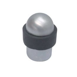 Jedo Dome Topped Floor Mounted Door Stop 48x28mm Satin Chrome - By Frelan Hardware - JV9560SC