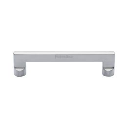 Heritage Brass Cabinet Pull Apollo Design 128mm CTC Satin Chrome Finish