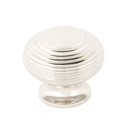 Polished Nickel Beehive Cabinet Knob 40mm